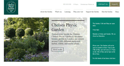 Desktop Screenshot of chelseaphysicgarden.co.uk
