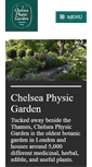 Mobile Screenshot of chelseaphysicgarden.co.uk